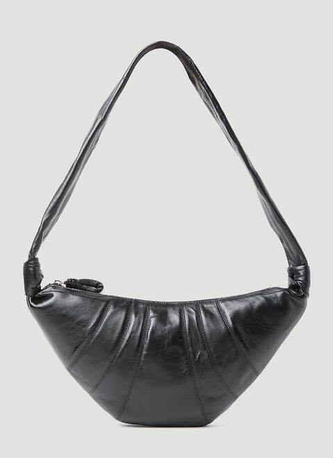 Lemaire Medium Croissant Shoulder Bag Blue lem0254004