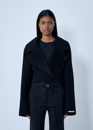 Sportmax Wool Coat Black spx0263003