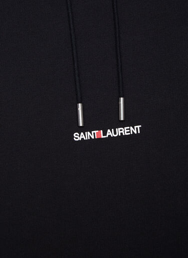 Saint Laurent Rive Gauche Hooded Sweatshirt Black sla0136018