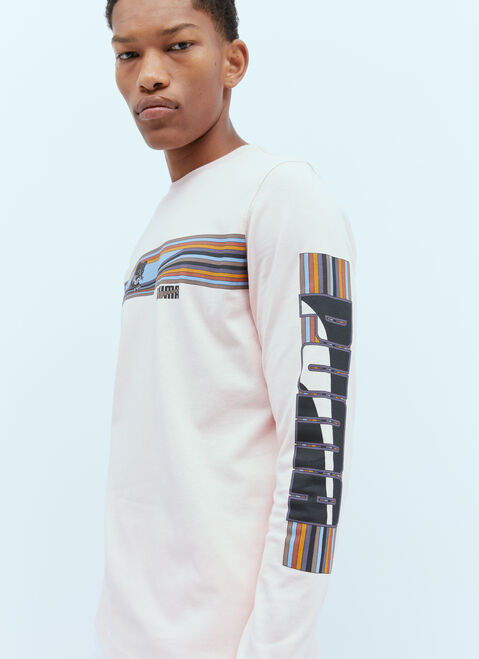 Puma x Noah Graphic Long Sleeve T-Shirt Blue pun0154004