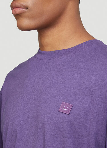 Acne Studios Logo T-Shirt Purple acn0143039
