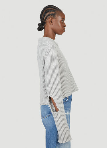 Distressed Sweater MM6 Maison Margiela Distressed Sweater Grey mmm0251011