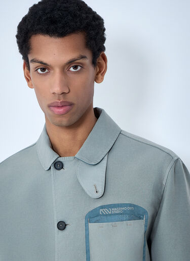 Massimo Osti Studio Contrast Pocket Work Jacket Grey mao0164005