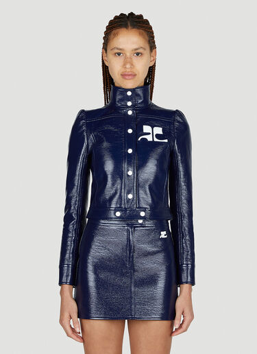 Courrèges 复刻乙烯基夹克 藏蓝色 cou0251006