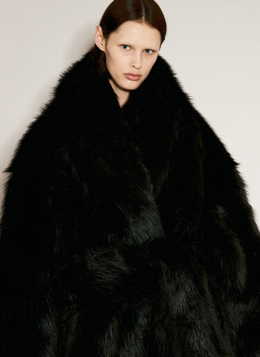 Entire Studios Vast Fur Coat Black ent0256010
