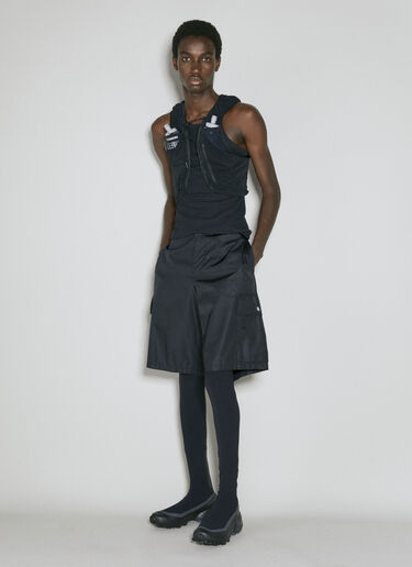 Logo Applique Lycra Gilet MM6 Maison Margiela x Salomon Logo Applique Lycra Gilet Black mms0354002