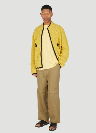 Wynn Hamlyn Zipper Fleece Sweatshirt Yellow wyh0148014