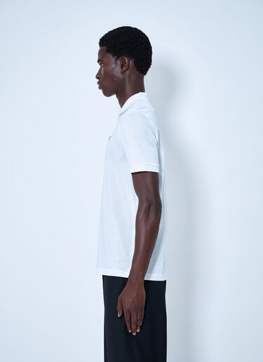LN-CC® - Prada: Logo Polo Shirt - White Prada Logo Polo Shirt White pra0166005