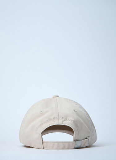 GANNI Logo Motif Baseball Cap Beige gan0261041