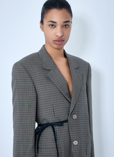 Balenciaga Wrap Tailored Blazer Grey bal0263015