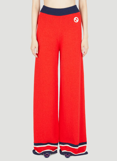 Gucci Colour Block Knit Pants Red guc0253016