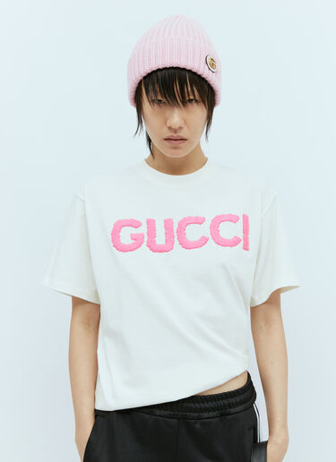 Gucci ウールカシミア製ビーニーハット ピンク guc0255179