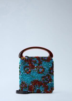 Dries Van Noten Micro Crisp Embellished Bag Blue dvn0263022