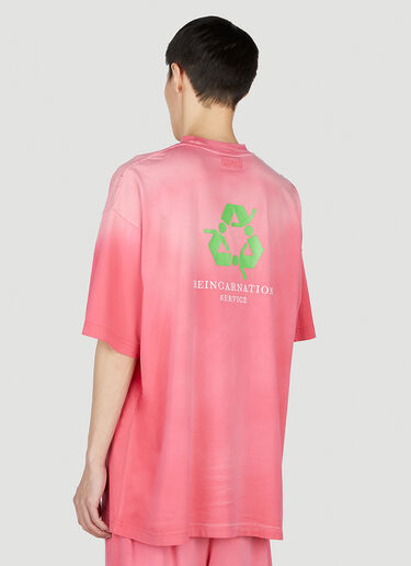 VETEMENTS 슬로건 티셔츠 핑크 vet0351001