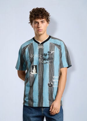 Palm Angels Soccer Cali Regular T-Shirt Black pma0166246