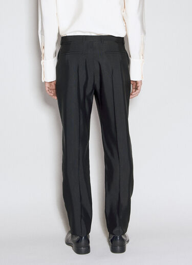 Saint Laurent High-Waisted Faille Pants Black sla0156004