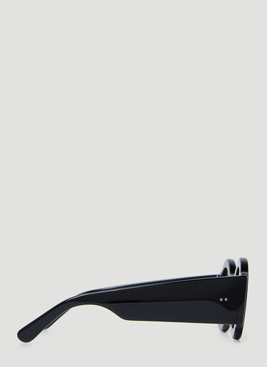 Dries Van Noten 라운드 선글라스 블랙 vns0353003