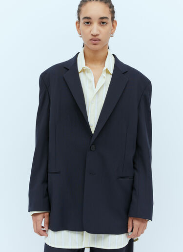 The Row Cochise Relaxed Blazer Black row0253005