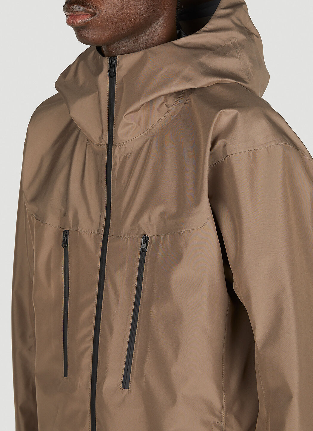 GR10K Men's' Stash Shell Jacket in Brown | LN-CC®