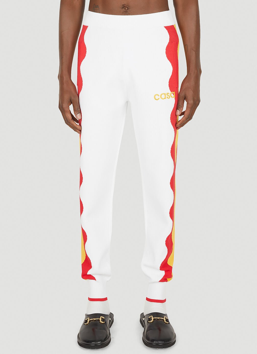 Off white red track pants top