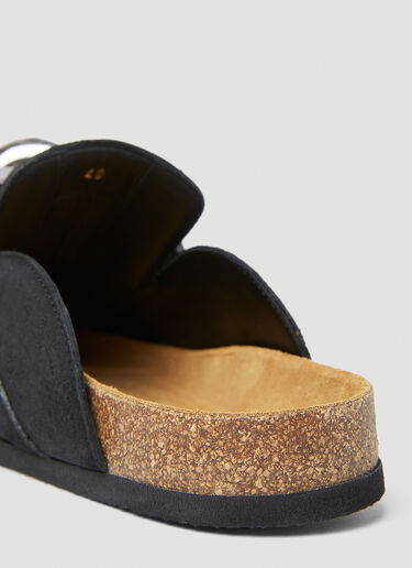 JW Anderson Chain Suede Mules Black jwa0253019