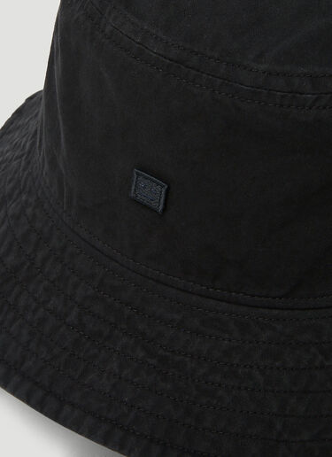 Acne Studios Face Patch Bucket Hat Black acn0149008