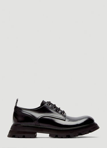 Alexander McQueen Leather Lace-Up Shoes Black amq0244030