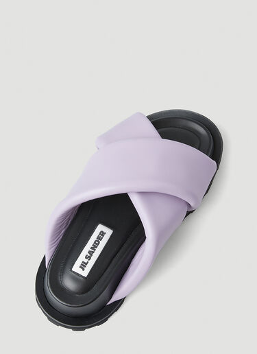 Jil Sander 软垫十字凉鞋 紫 jil0248027