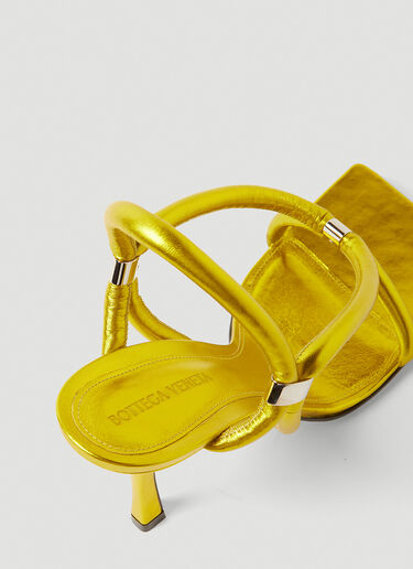 Stretch Strap High Heel Sandals Bottega Veneta Stretch Strap High Heel Sandals Yellow bov0251077