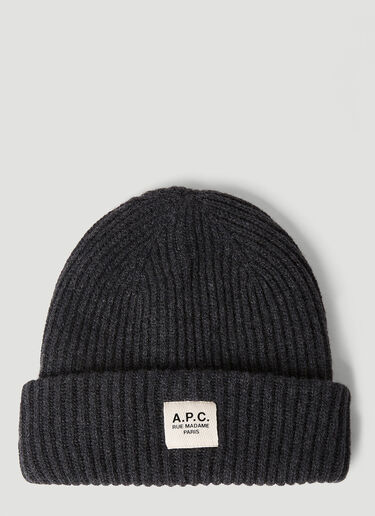 A.P.C. James Beanie Hat Dark Grey apc0150013