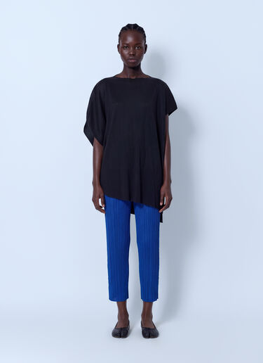 LN-CC® - Pleats Please Issey Miyake: July Pleated Pants - Blue Pleats Please Issey Miyake July Pleated Pants Blue plp0266057