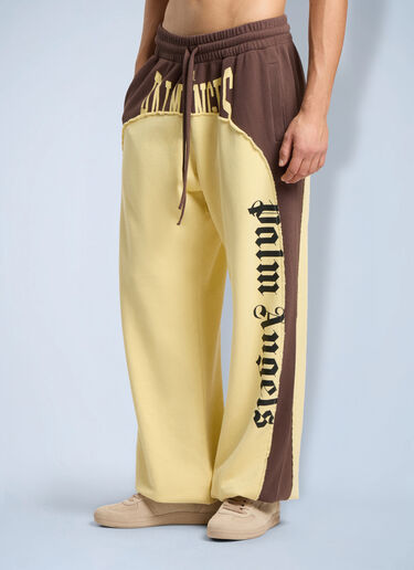 Palm Angels Vintage Logo Loose Sweatpants Brown pma0166252