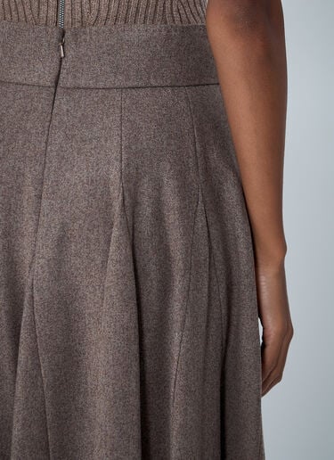 Pleated Flared Skirt Max Mara Pleated Flared Skirt Brown max0262049