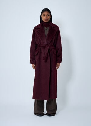 Max Mara Cherry Coat Bordeaux max0262043