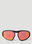Moncler 펜타그라 지오메트릭 선글라스 Black mon0153008