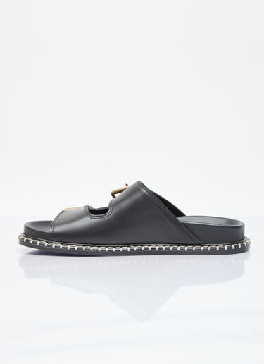 Chloé Rebecca Leather Slides Black chl0255027