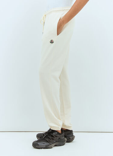 Moncler Logo Patch Track Pants White mon0259032