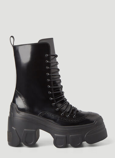Simone Rocha Lace-Up Boots  Black sra0246019