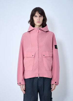 Stone Island Hooded Zip Jacket Pink sto0164062