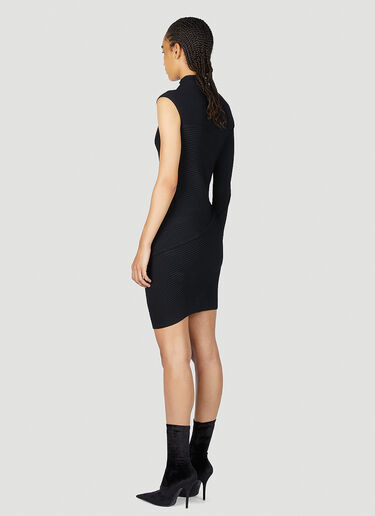 Balenciaga Spiral Mini Dress Black bal0253015