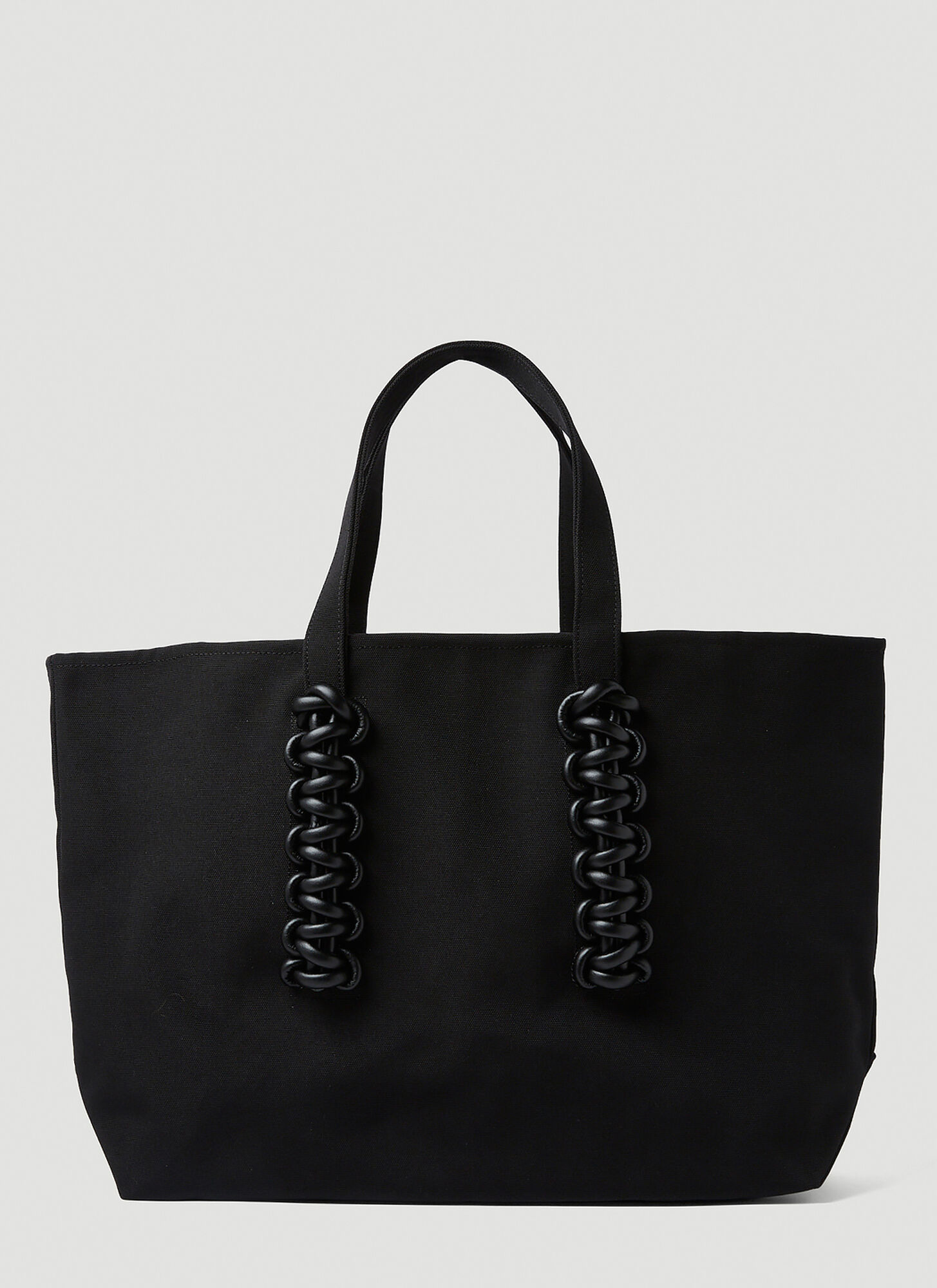 Kara Cobra Carryall Tote Bag In Black