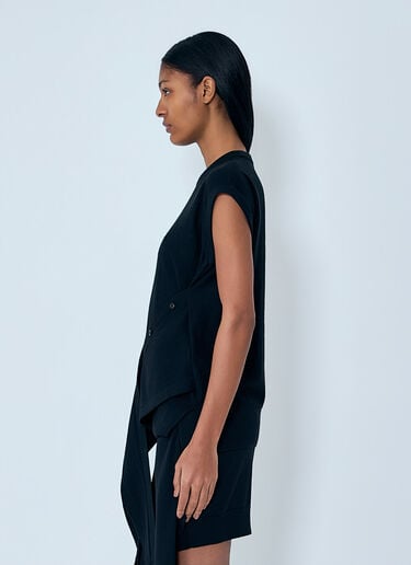 Lemaire Sleeveless Buttoned Top Black lem0264016