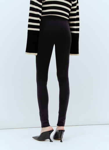 TOTEME Zip Cuff Leggings Black tot0251003