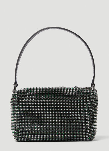 Alexander Wang Heiress Crystal Medium Pouch Handbag Green awg0247032