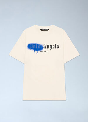 Palm Angels Spray Milan T-Shirt White pma0162137