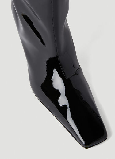 Acne Studios High Patent Heeled Boots Black acn0252039