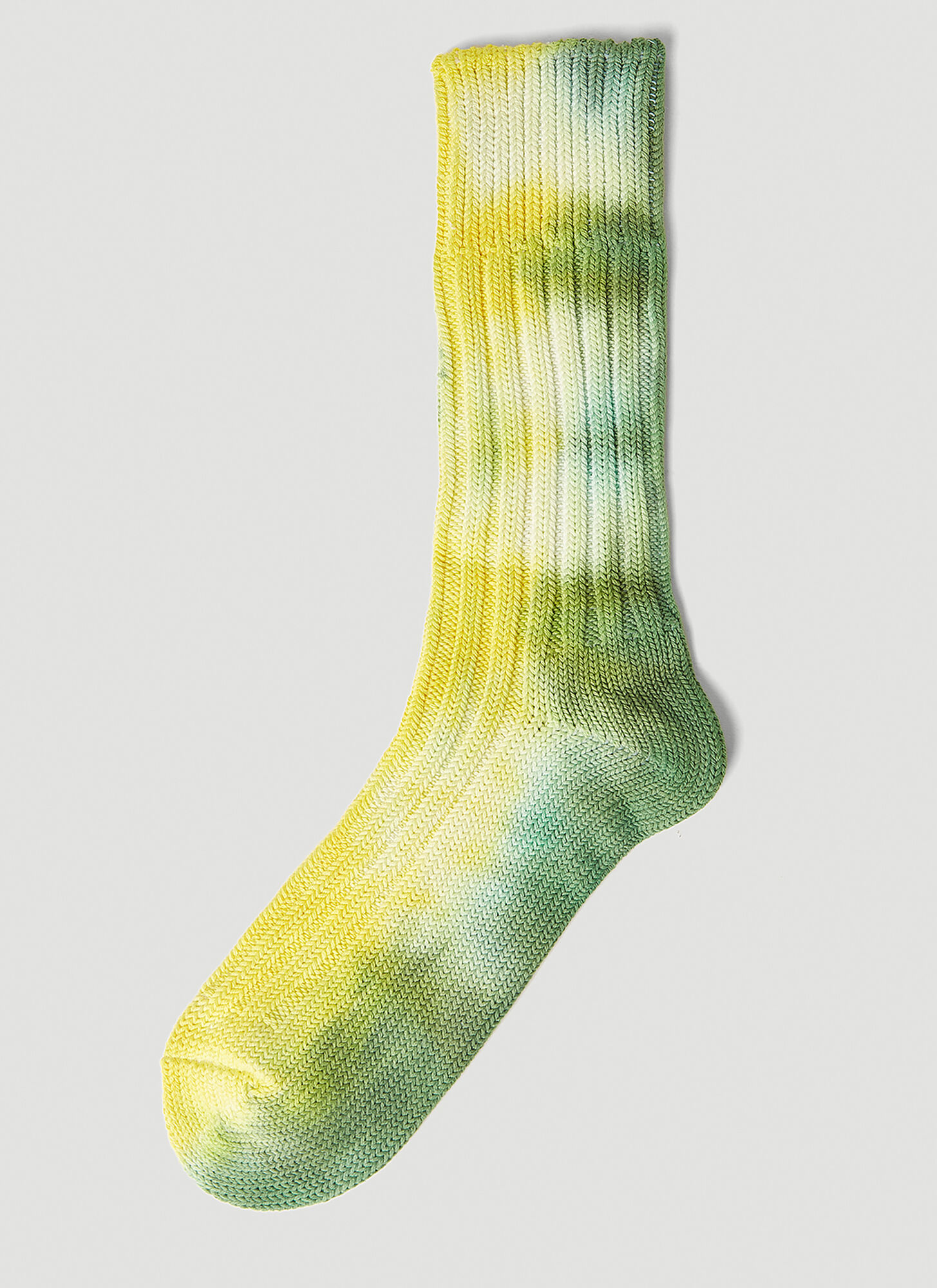Stain Shade X Decka Socks Tie Dye Socks Unisex Green