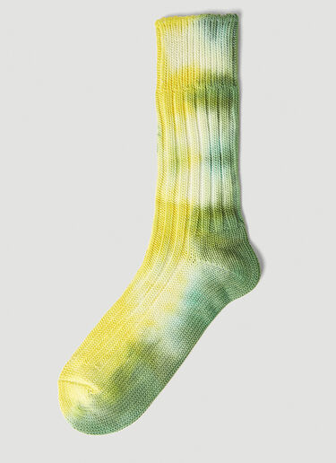 Stain Shade x Decka Socks Tie Dye Socks Green ssd0351001