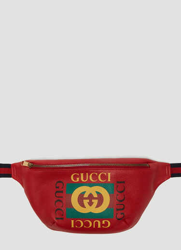 Gucci Gucci 프린트 벨트 백 Red guc0133049