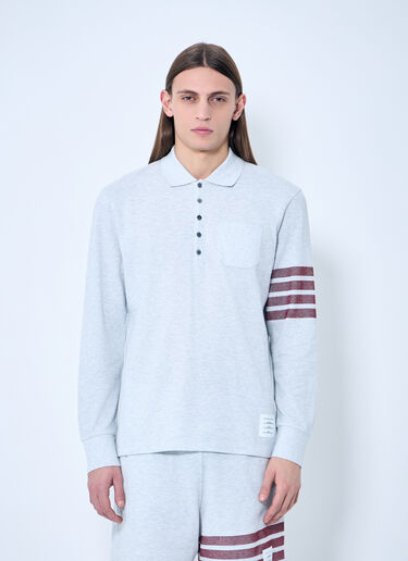Thom Browne フォーバー・ポロシャツ  グレー thb0158002